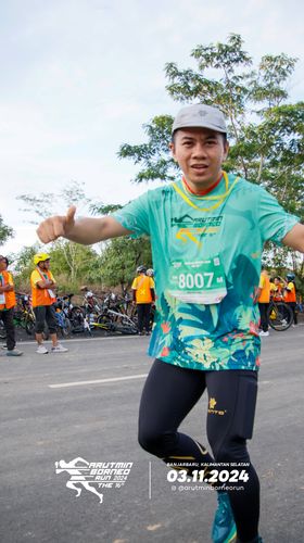 Race photo from Arutmin Borneo Run 2024