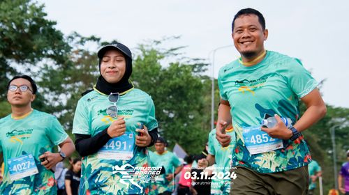 Race photo from Arutmin Borneo Run 2024