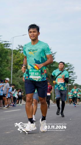 Race photo from Arutmin Borneo Run 2024
