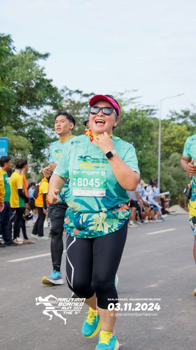 Race photo from Arutmin Borneo Run 2024