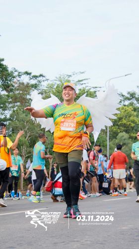 Race photo from Arutmin Borneo Run 2024