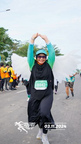 Race photo from Arutmin Borneo Run 2024