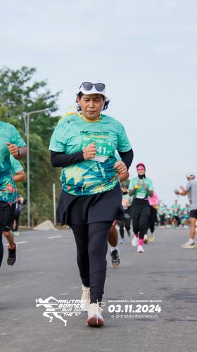 Race photo from Arutmin Borneo Run 2024