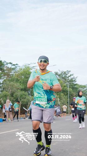 Race photo from Arutmin Borneo Run 2024