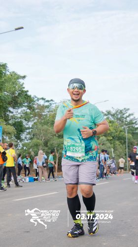 Race photo from Arutmin Borneo Run 2024