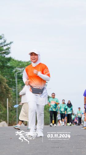 Race photo from Arutmin Borneo Run 2024