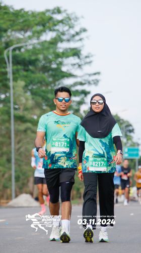 Race photo from Arutmin Borneo Run 2024