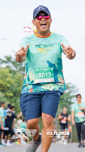 Race photo from Arutmin Borneo Run 2024