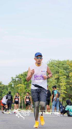 Race photo from Arutmin Borneo Run 2024