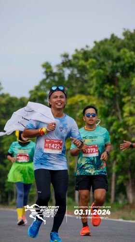 Race photo from Arutmin Borneo Run 2024
