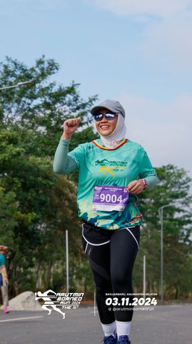Race photo from Arutmin Borneo Run 2024