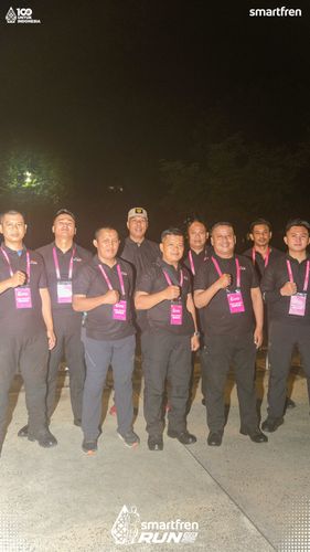 Race photo from Smartfren Run 2025 