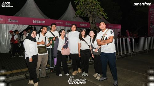 Race photo from Smartfren Run 2025 