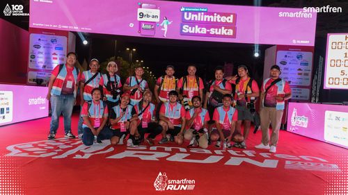 Race photo from Smartfren Run 2025 