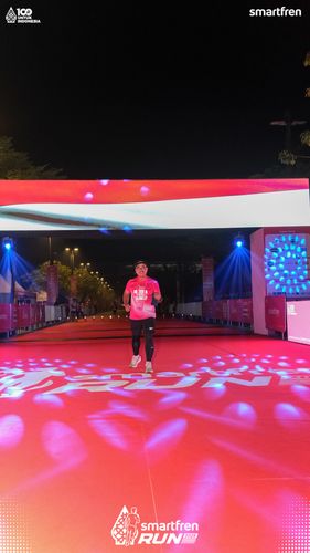 Race photo from Smartfren Run 2025 