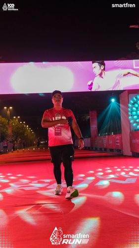 Race photo from Smartfren Run 2025 