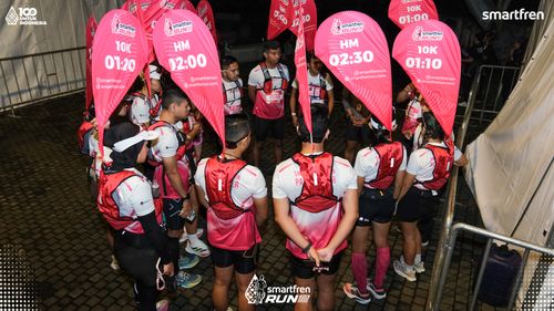 Race photo from Smartfren Run 2025 