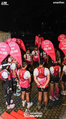 Race photo from Smartfren Run 2025 
