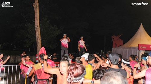 Race photo from Smartfren Run 2025 