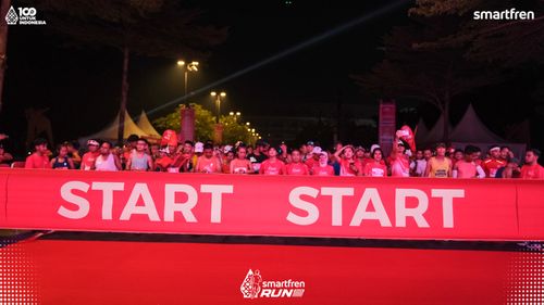 Race photo from Smartfren Run 2025 