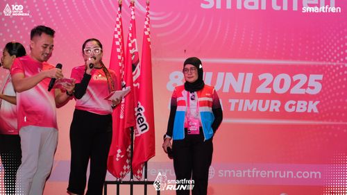 Race photo from Smartfren Run 2025 