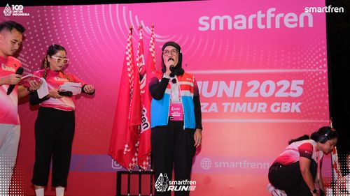Race photo from Smartfren Run 2025 