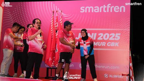 Race photo from Smartfren Run 2025 