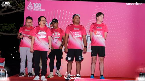 Race photo from Smartfren Run 2025 