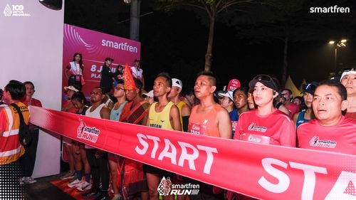 Race photo from Smartfren Run 2025 