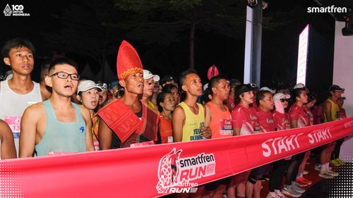 Race photo from Smartfren Run 2025 