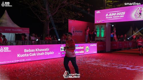 Race photo from Smartfren Run 2025 