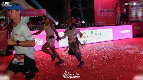 Race photo from Smartfren Run 2025 