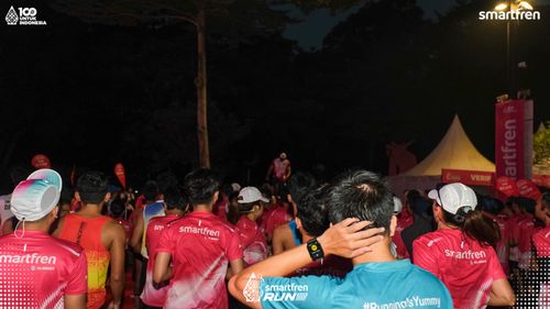 Race photo from Smartfren Run 2025 