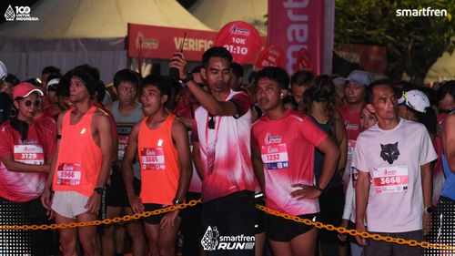 Race photo from Smartfren Run 2025 