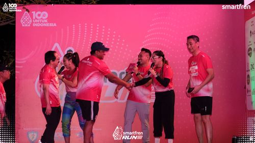 Race photo from Smartfren Run 2025 