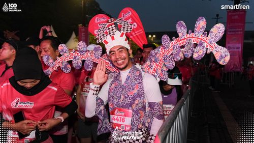 Race photo from Smartfren Run 2025 