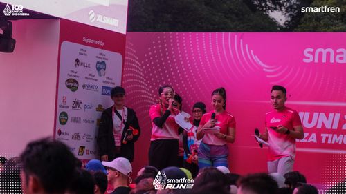 Race photo from Smartfren Run 2025 