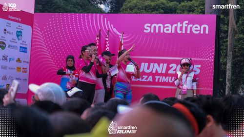 Race photo from Smartfren Run 2025 