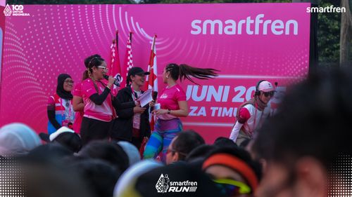 Race photo from Smartfren Run 2025 