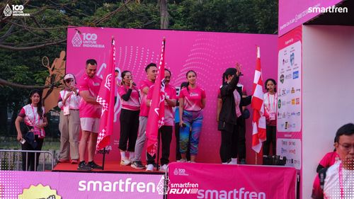 Race photo from Smartfren Run 2025 