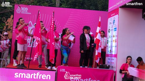 Race photo from Smartfren Run 2025 