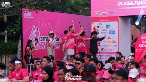 Race photo from Smartfren Run 2025 