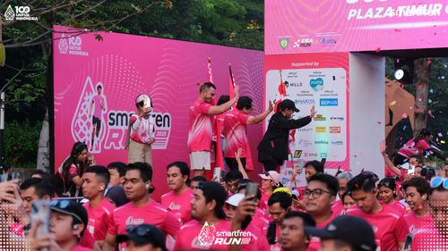 Race photo from Smartfren Run 2025 