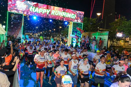 Race photo from PIK NITE RUN 2025
