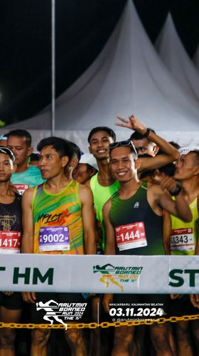 Race photo from Arutmin Borneo Run 2024