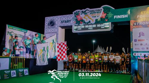Race photo from Arutmin Borneo Run 2024
