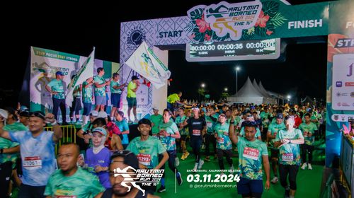 Race photo from Arutmin Borneo Run 2024