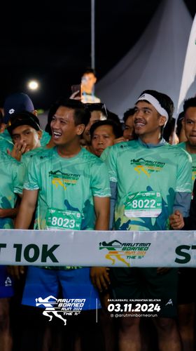 Race photo from Arutmin Borneo Run 2024