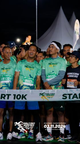 Race photo from Arutmin Borneo Run 2024