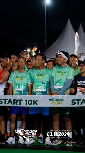 Race photo from Arutmin Borneo Run 2024